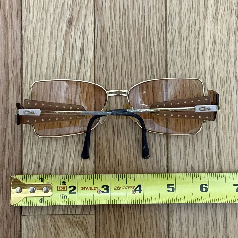 Authentic Vintage Cazal MOD.947 COL.497 Germany Gold Eyeglass Frames‎ Only